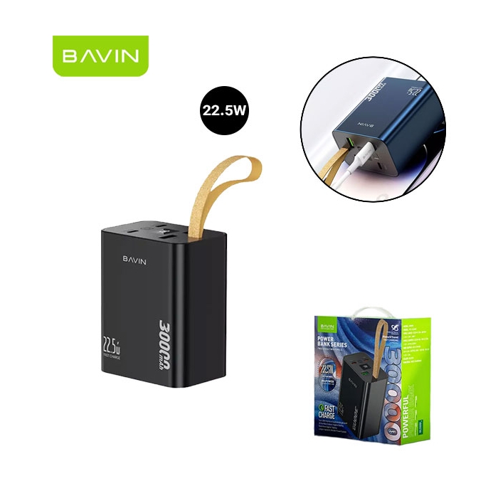 پاوربانک 30000 باوین Bavin PC1008S توان 22.5 وات