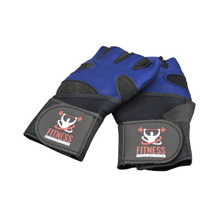 دستکش بدنسازی فیتنس مدل PRO TAGLINE آبی تیره