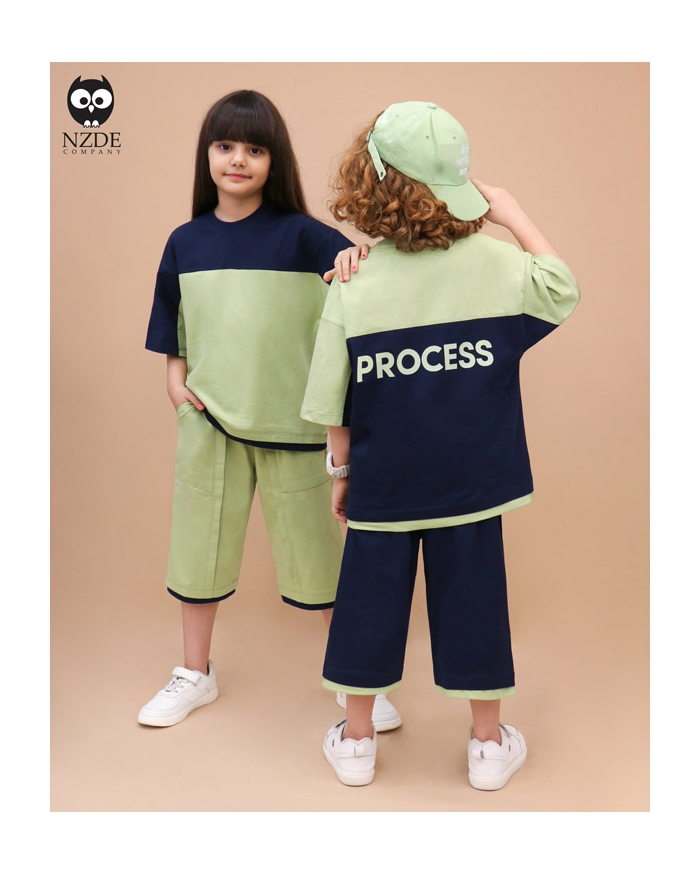 تیشرت شلوارک بگ استایل PROCESS NZDE