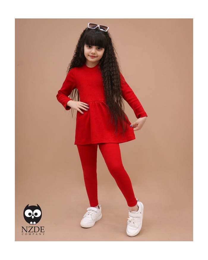 تونیک کمر چین دار و لگ NZDE