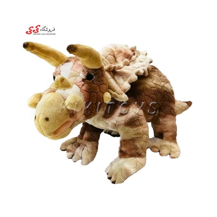 عروسک دایناسور تریسراتوپس مدل پولیشی Triceratops Dinosaur 15506