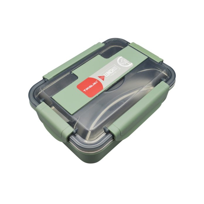 ظرف غذا لانچ باکس تینگل مدل ۳BOX-SUS8176 ظرفیت ۰.۶۴ لیتر