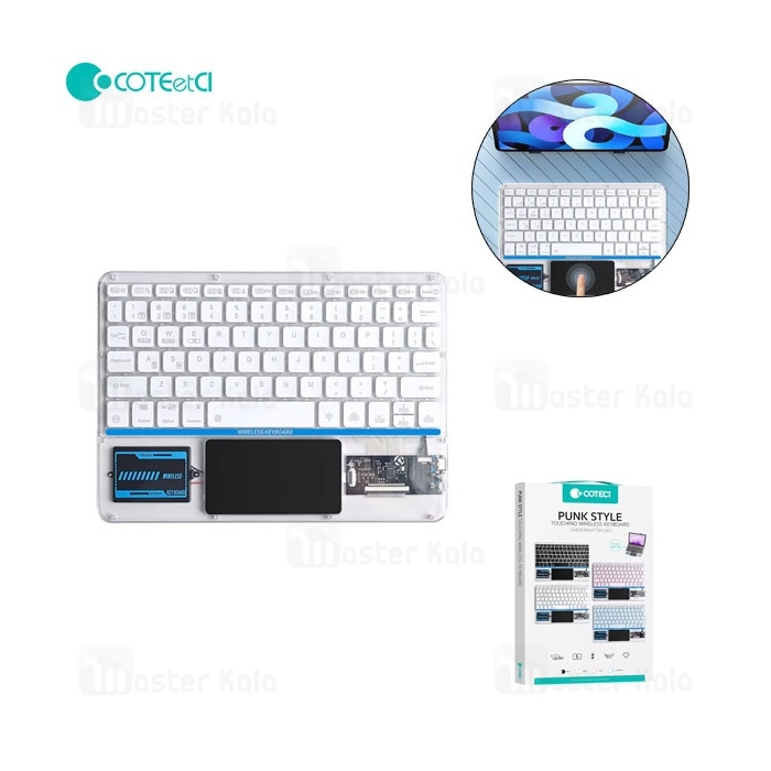 کیبورد بلوتوثی سه حالته کوتتسی Coteetci 84013 همراه با تاچ پد