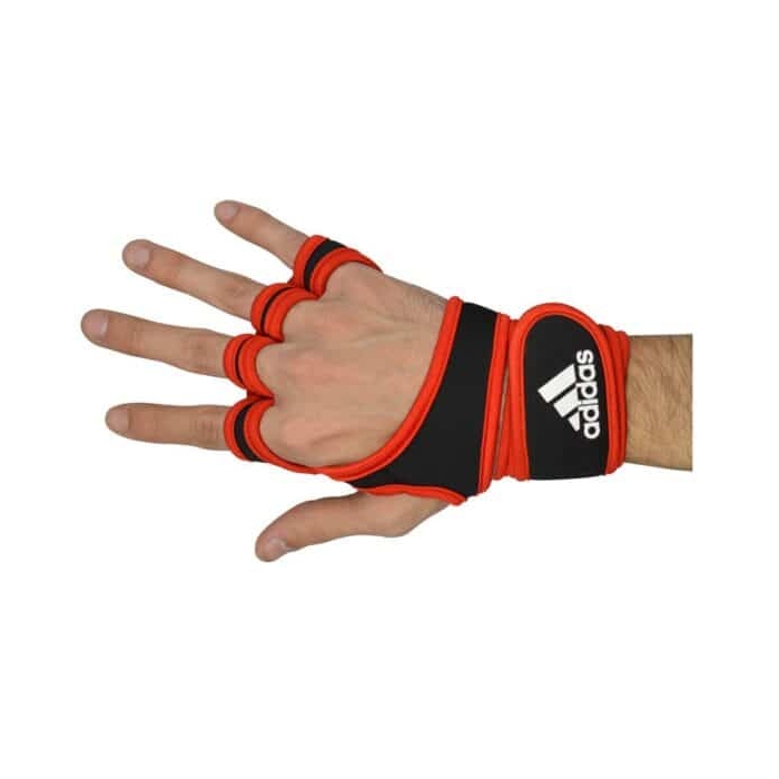 دستکش  و محافظ کف دست ورزشی آدیداس GNV قرمز