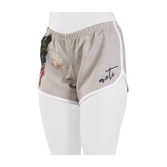 شلوارک ورزشی زنانه موتی مدل MTP-2B1291 کرم