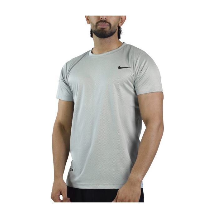تیشرت ورزشی مردانه نایک مدل DS-JDI-4E0668 طوسی روشن