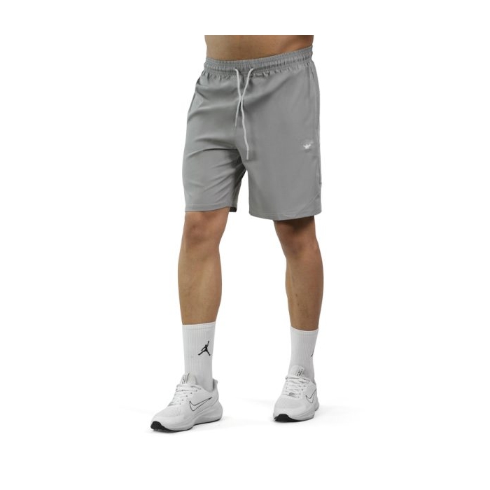 شلوارک ورزشی مردانه آندر آرمور مدل Heat Gear-T50 طوسی روشن