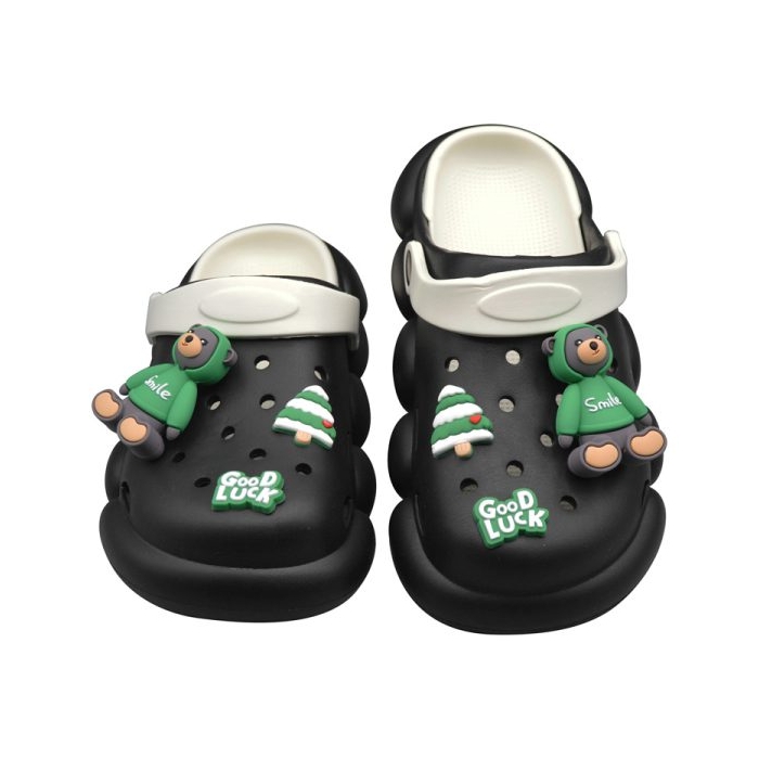 دمپایی کراکس زنانه گود لاک مدل Teddy Bear-235 مشکی