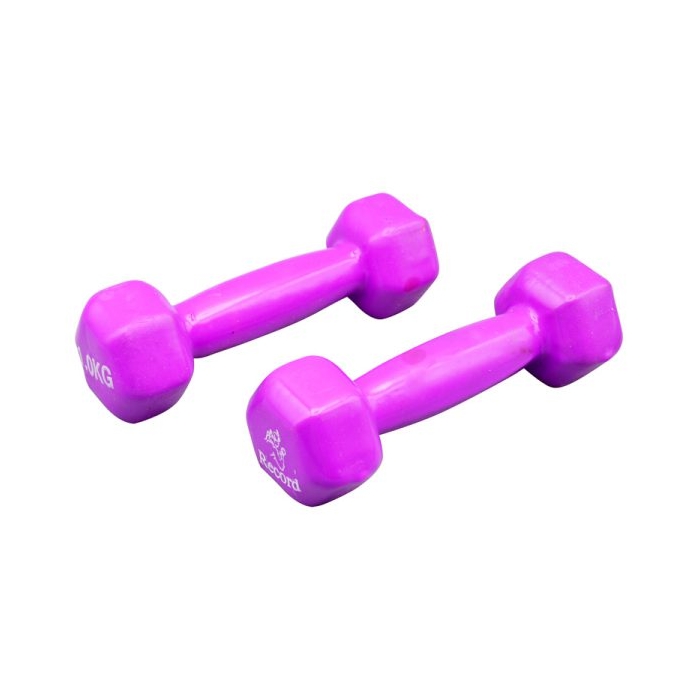 دمبل بدنسازی رکورد مدل Strong روکش دار وزن ۱ کیلو گرم بسته دو عددی
