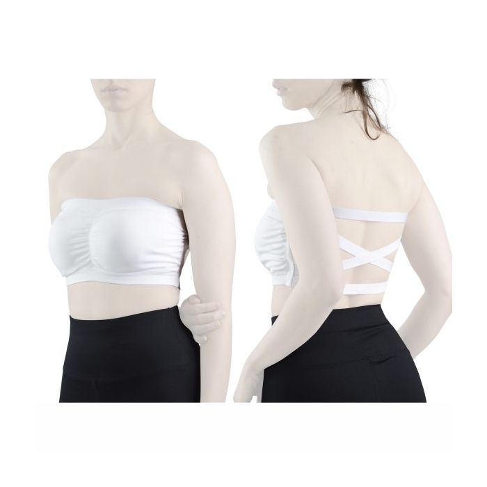 دکلته ورزشی زنانه مدل ۴C0428 سفید