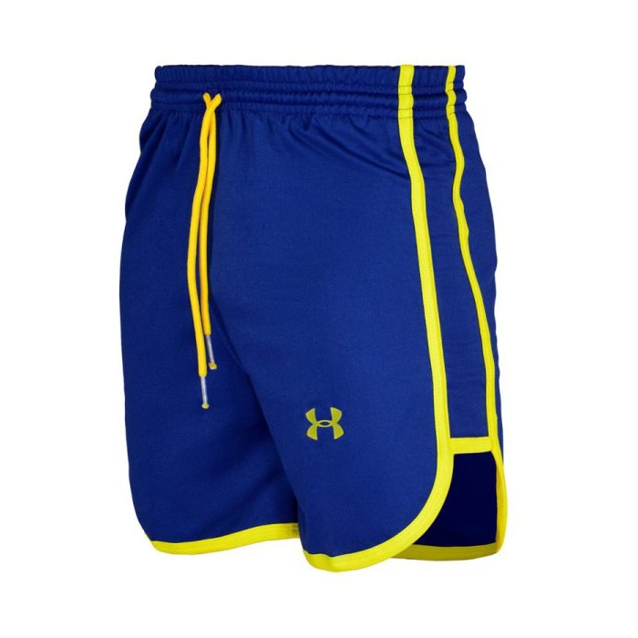 شلوارک ورزشی مردانه آندر آرمور مدل DS-9912 آبی خط زرد