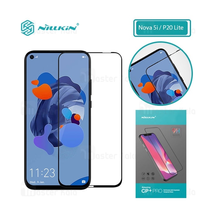 محافظ صفحه شیشه ای تمام صفحه تمام چسب هواوی Huawei Nova 5i / P20 Lite 2019 Nillkin CP+ Pro