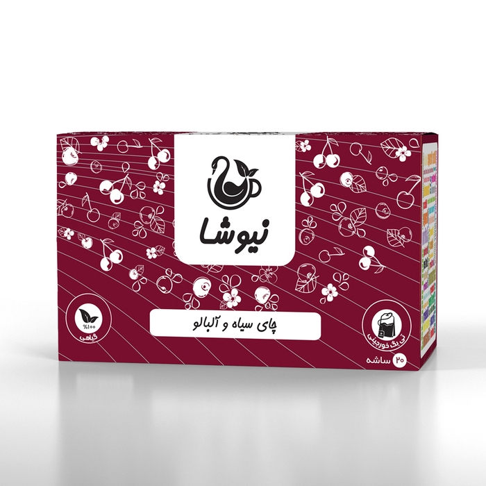 چای سیاه و آلبالو