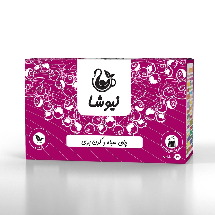 چای سیاه و کرن بری