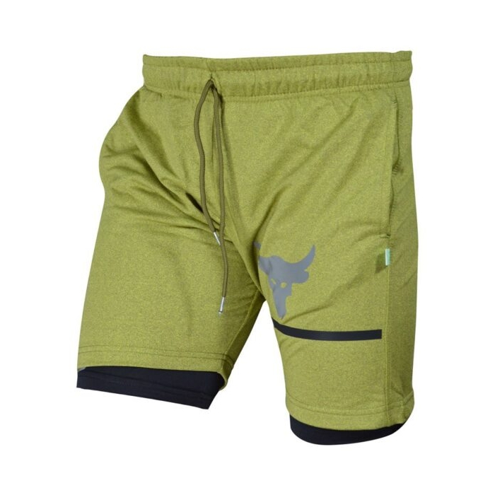 شلوارک کشاله دار ورزشی مردانه آندر آرمور مدل HS-ROCK سبز