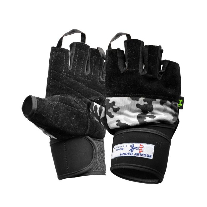 دستکش بدنسازی مردانه آندر آرمور مدل GDS-7405 چریکی مشکی