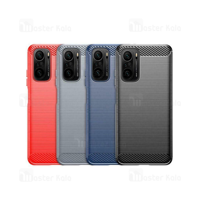 قاب فیبر کربنی شیائومی Xiaomi Poco F3 / Mi 11i / Mi 11X / K40 / K40 Pro Rugged Armor Fiber Carbon