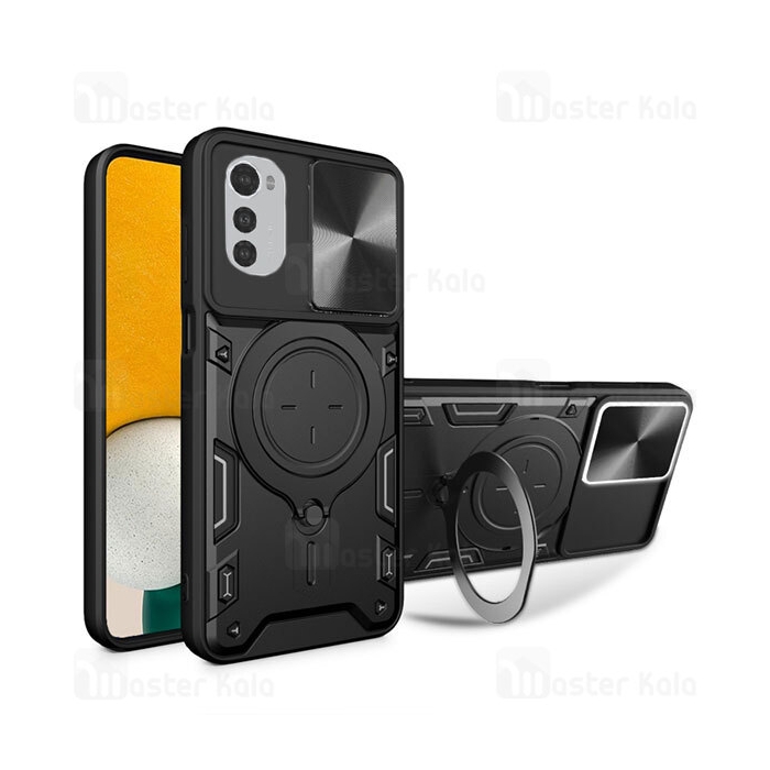 قاب ضد ضربه مگنتی Motorola Moto E32s Magnetic Support Case دارای محافظ دوربین