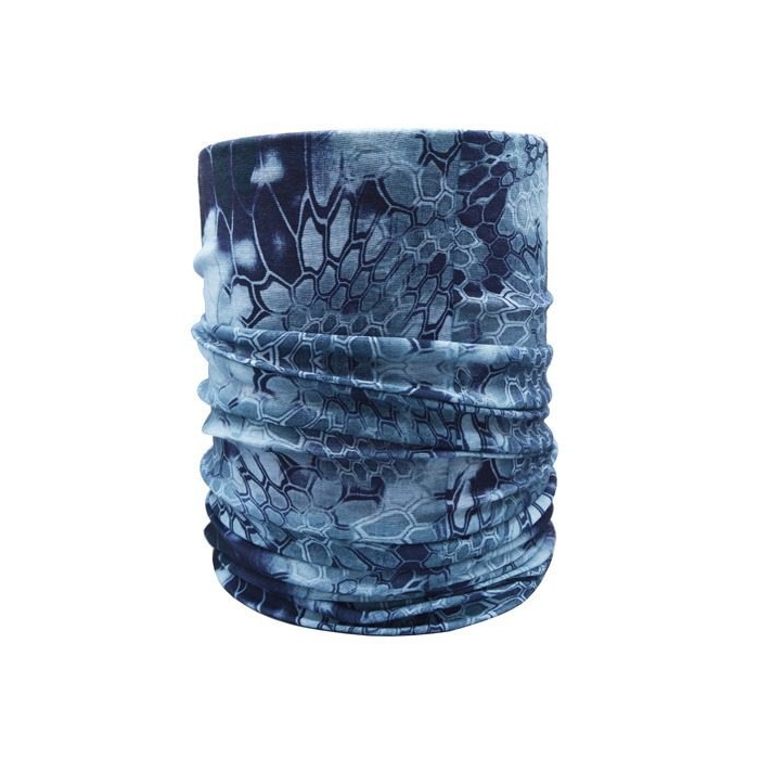 اسکارف و دستمال سر و گردن پوست ماری آبی مدل ۸۷۷۰