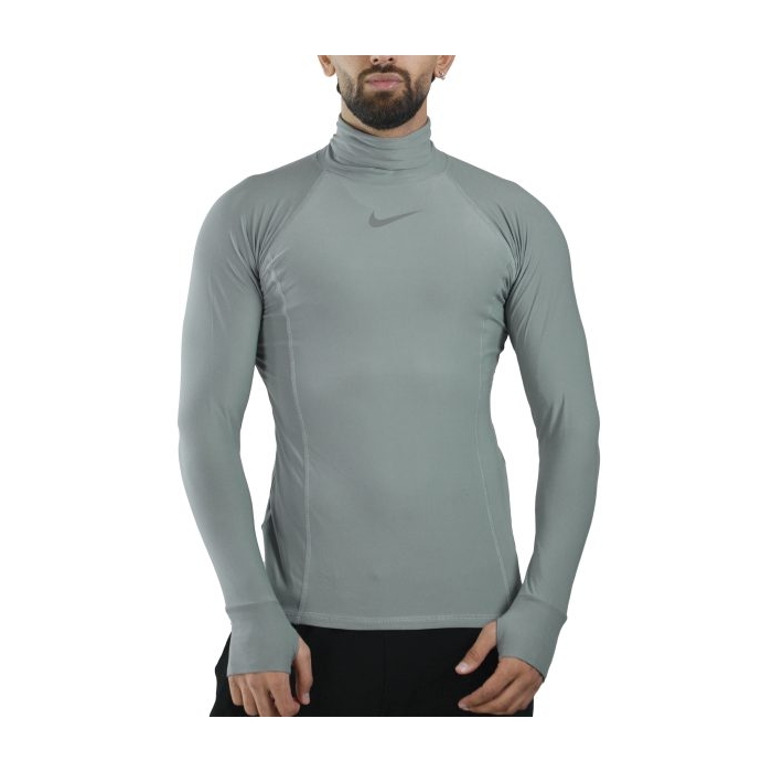 بلوز یقه اسکی ورزشی مردانه نایک مدل mub-8910 طوسی روشن