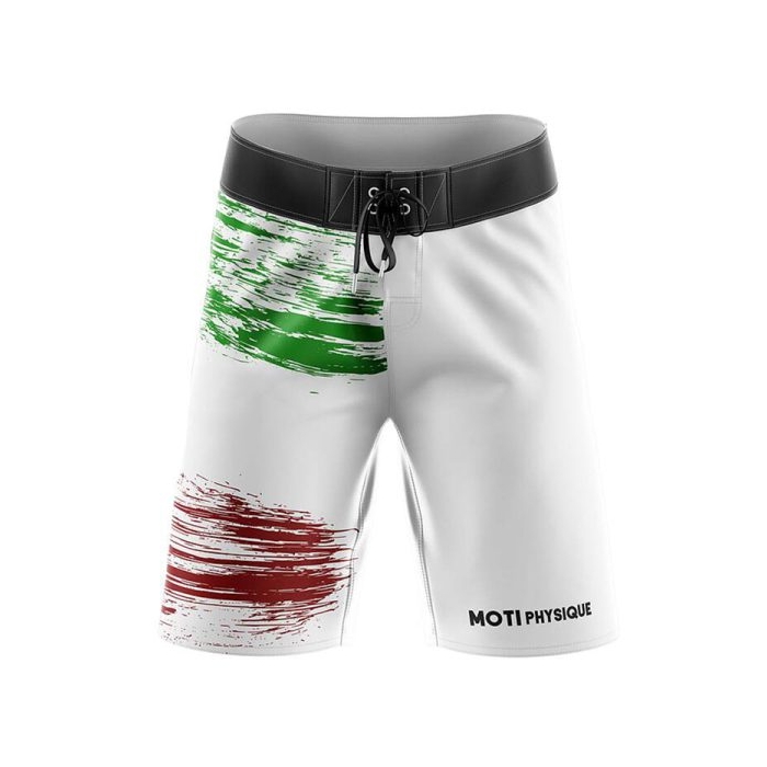 شلوارک فیزیک بدنسازی مردانه موتی مدل MTP-3F0912 سفید