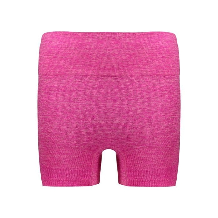 شلوارک سیملس ورزشی زنانه مدل پشت چین دار HMT-1J520 صورتی