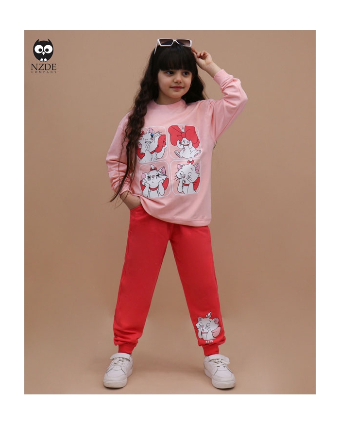 بلوز شلوار بگ استایل گربه اشرافی NZDE