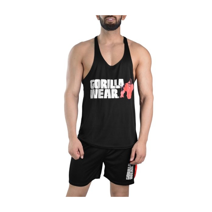 ست رکابی و شلوارک ورزشی مردانه گوریلا مدل PY-1J540 مشکی