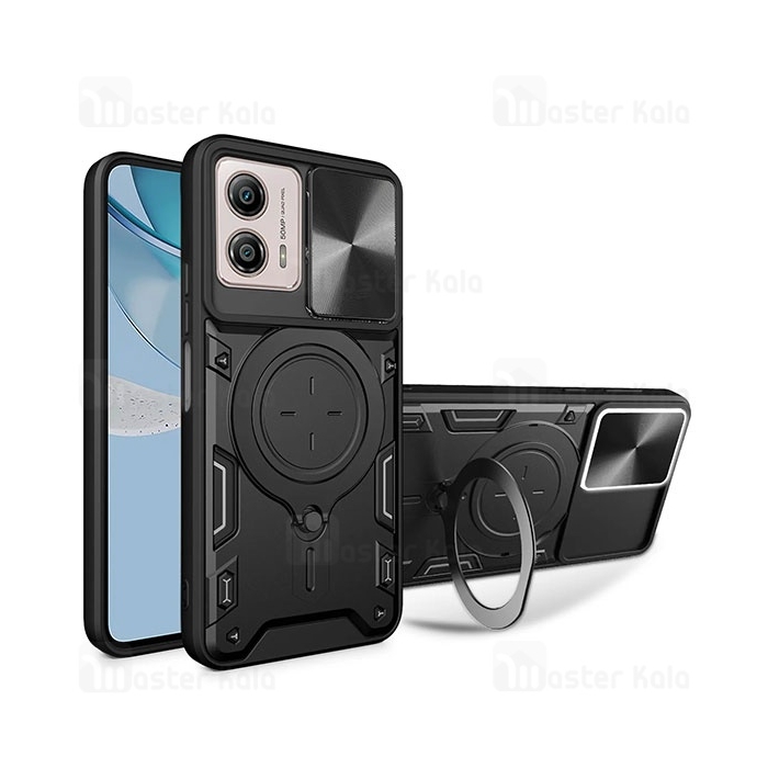 قاب ضد ضربه مگنتی Motorola Moto G53 / G23 / G13 Magnetic Support Case دارای محافظ دوربین