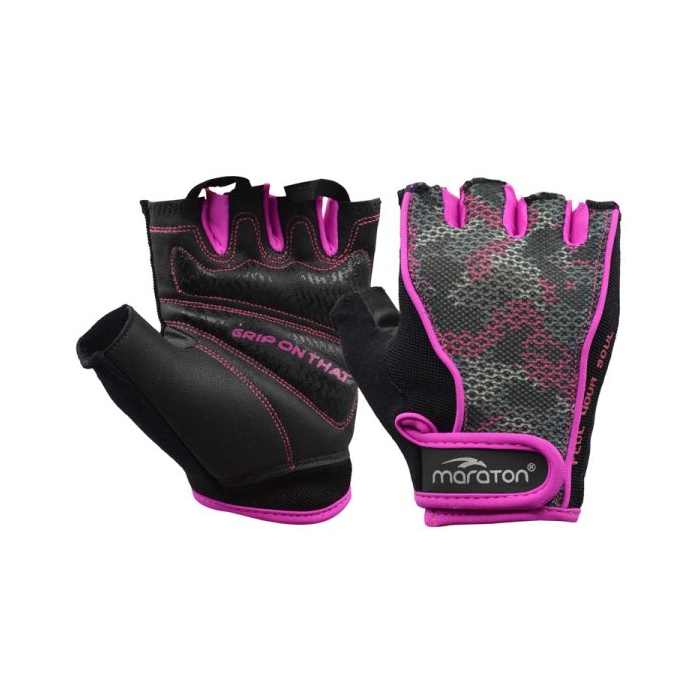 دستکش بدنسازی زنانه ماراتن مدل ۴۰۲P860 بنفش روشن