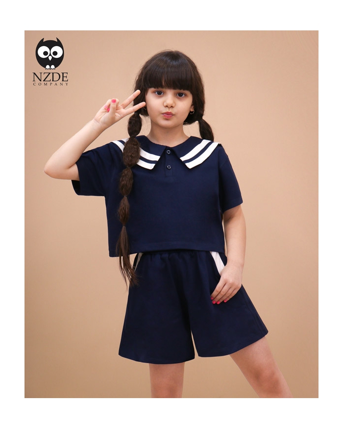 کراپ شلوارک یقه ملوانی NZDE