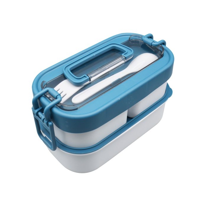 ظرف غذا مینیمال دو طبقه مدل ۳BOX ظرفیت ۱.۸ لیتر