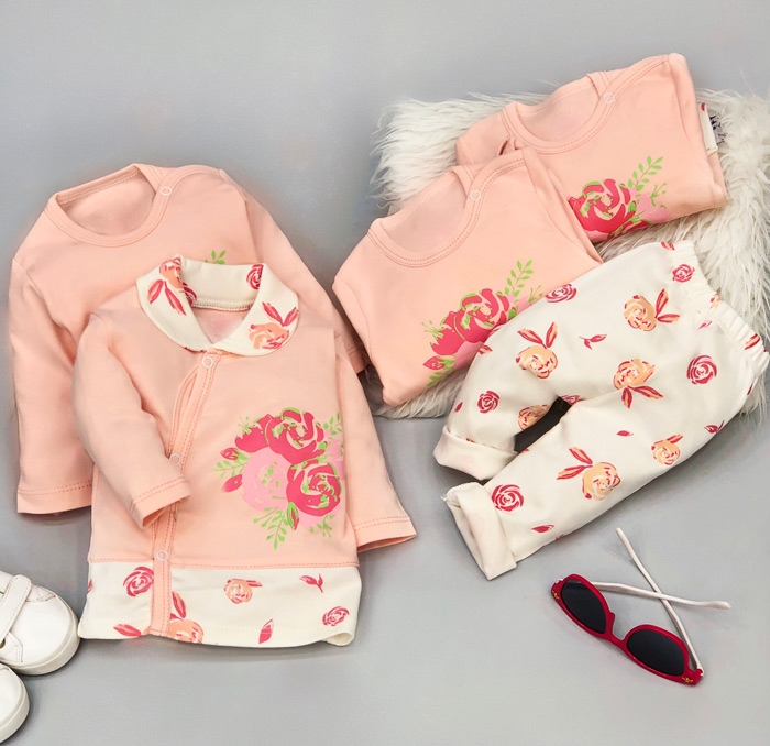 سیسمونی تیکه باز نوزادی رز صورتی IL