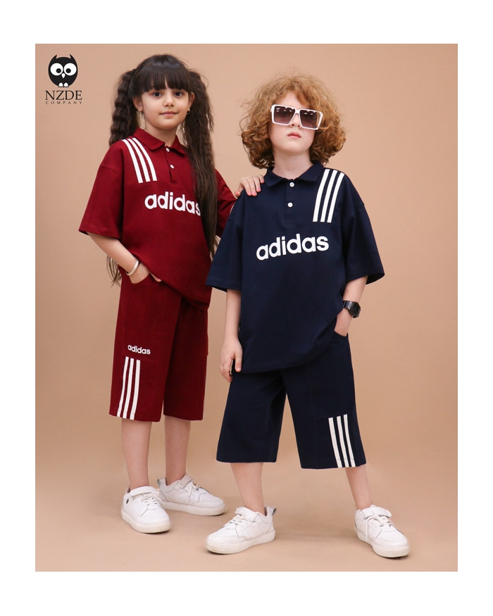 پولوشرت شلوارک نواری adidas NZDE