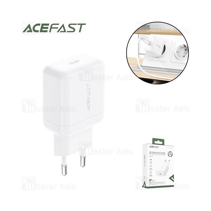شارژر دیواری ایس فست ACEFAST A130 PD20W GaN Fast Charger توان 20 وات