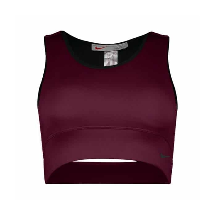 نیم تنه ورزشی زنانه نایک مدل ADNK-SIPM13990 بادمجانی