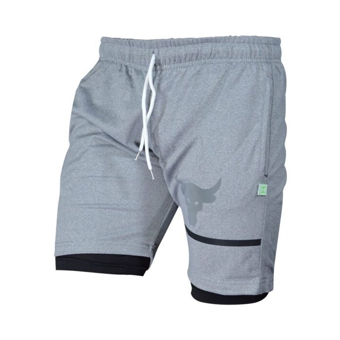 شلوارک کشاله دار ورزشی مردانه آندر آرمور مدل HS-ROCK طوسی