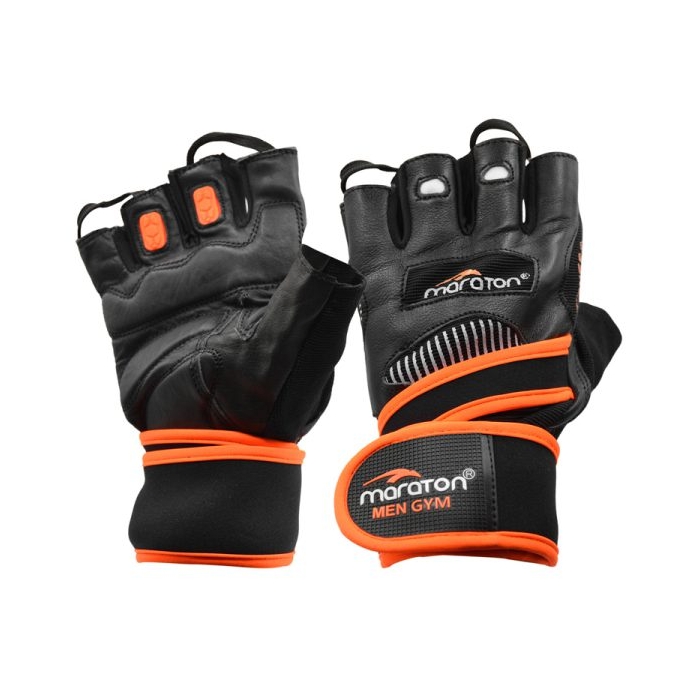 دستکش بدنسازی ماراتن مدل Fitness-402P950 نارنجی