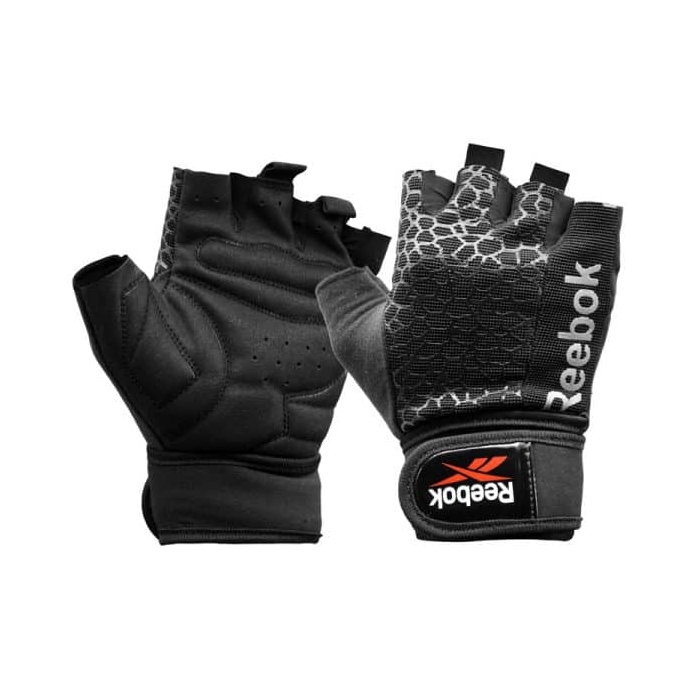 دستکش بدنسازی ریباک مدل Stone-00105 مشکی