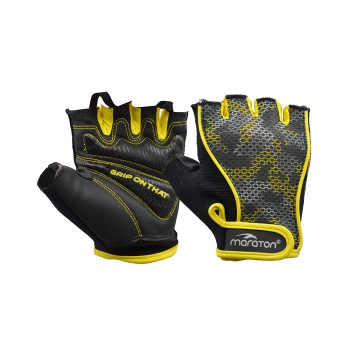 دستکش بدنسازی زنانه ماراتن مدل ۴۰۲P860 زرد