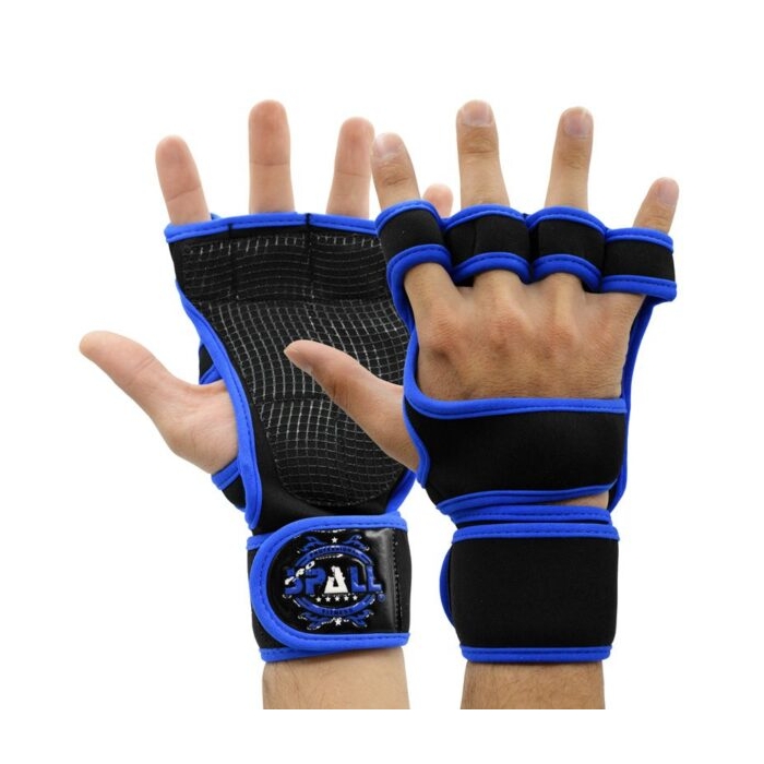 دستکش و محافظ کف دست بدنسازی اسپال مدل Fitness آبی