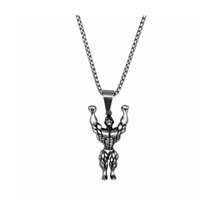 گردنبند استیل مدل فیگور قهرمانی ۷۸۰۳۵