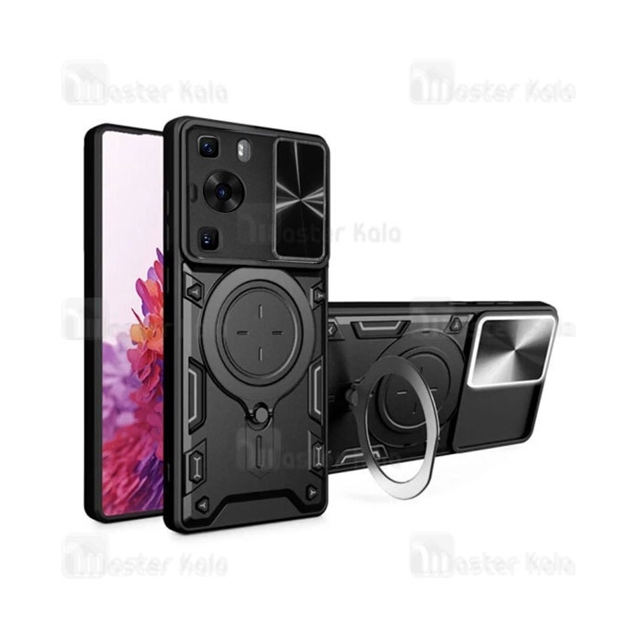 قاب ضد ضربه مگنتی Huawei P60 / P60 Pro Magnetic Support Case دارای محافظ دوربین