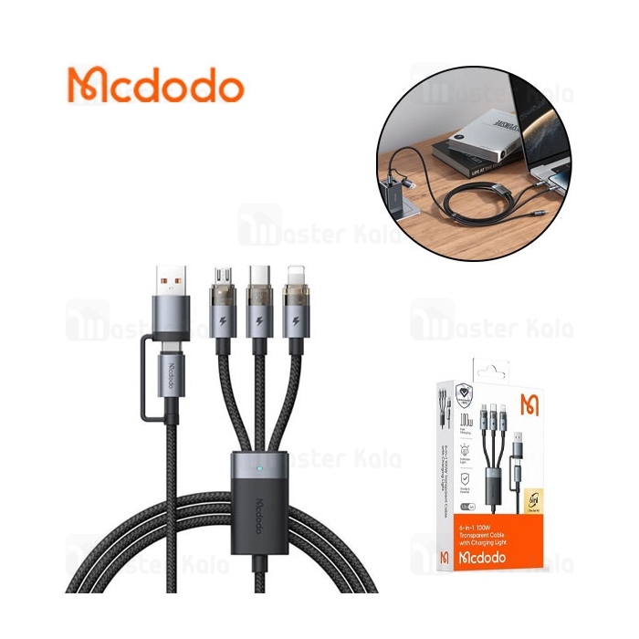 کابل چند سر Type-C مک دودو Mcdodo CA-726 توان 100 وات طول 1.2 متر