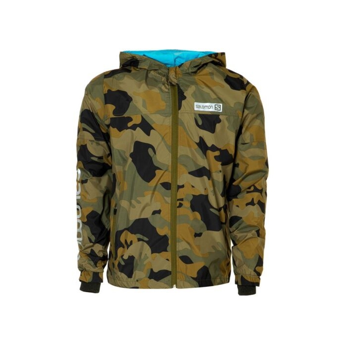 سویشرت گورتکس اسپرت سالومون مدل RU-S998 چریکی قهوه‌ای