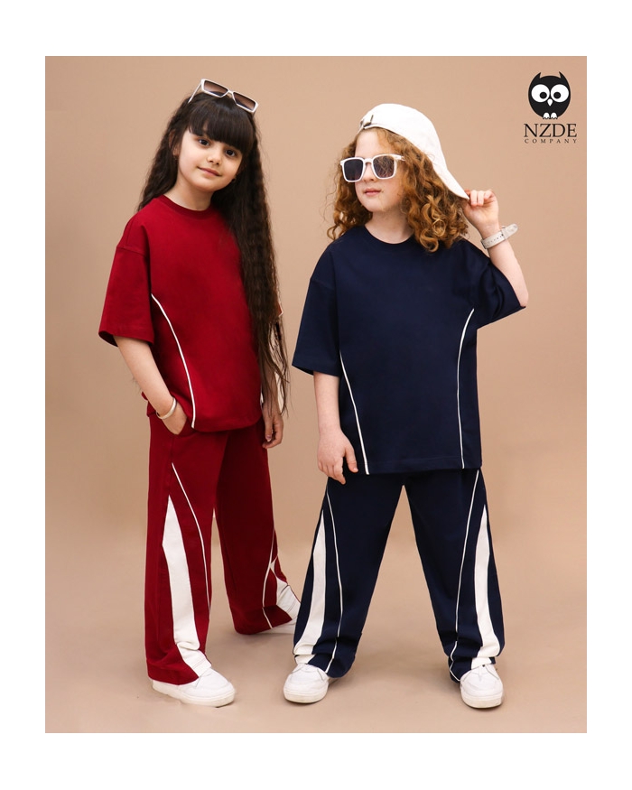 تیشرت شلوار بگ استایل مغزی دوزی wonderful NZDE