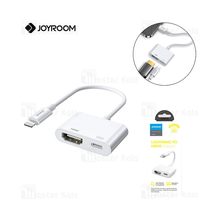تبدیل لایتنینگ اتصال همزمان شارژر و HDMI جویروم Joyroom S-H141