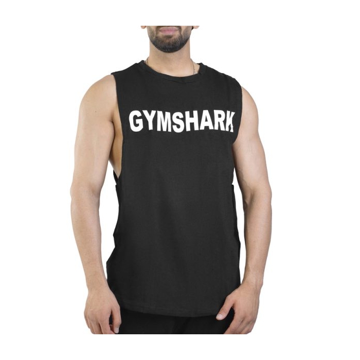 رکابی تنک تاپ اور سایز مردانه جیم شارک مدل ۱۰۵۴۹ مشکی