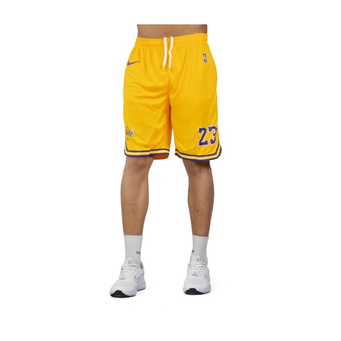 شلوارک ورزشی مردانه لیکرز مدل Nike-D6910 زرد