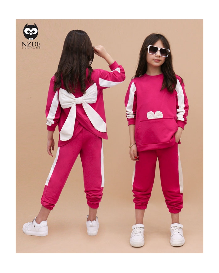 بلوز شلوار دخترونه پاپیون NZDE